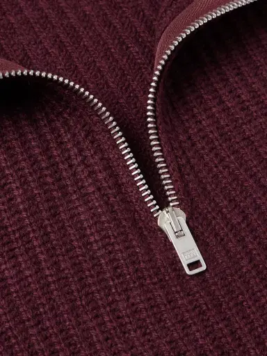 John Smedley Ryker Ribbed Recycled-Cashmere and Wool-Blend Half-Zip Sweater - Men | Thumbnail 4 John Smedley Ryker Ribbed Recycled-Cashmere and Wool-Blend Half-Zip Sweater - Men | Thumbnail 4