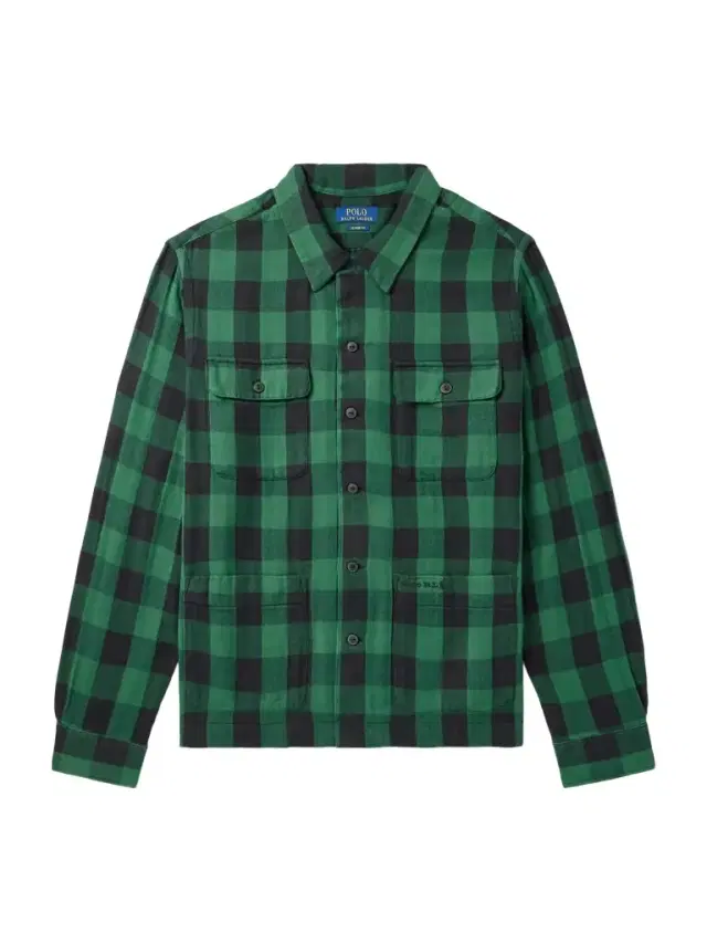 Logo-Embroidered Checked Cotton-Flannel Overshirt - Men