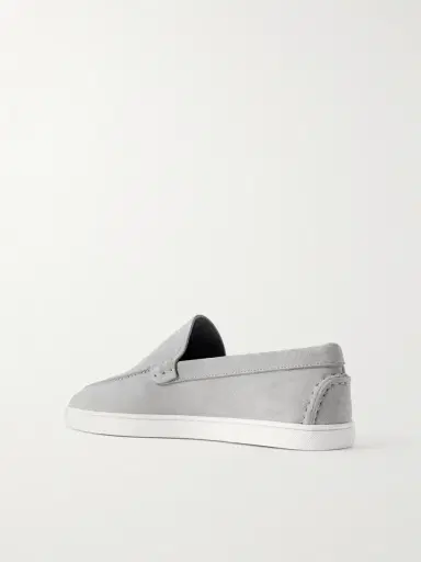 Christian Louboutin Moonboat Suede Loafers - Men | Thumbnail 4