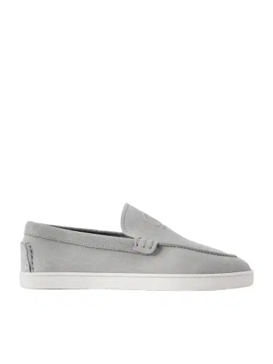 Christian Louboutin Moonboat Suede Loafers - Men | Thumbnail 1