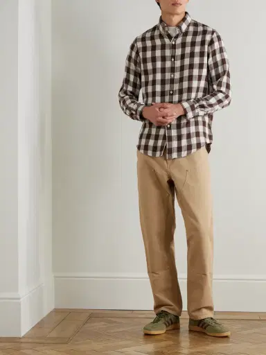 Polo Ralph Lauren Button-Down Collar Logo-Embroidered Checked Cotton Shirt - Men | Thumbnail 2 Polo Ralph Lauren Button-Down Collar Logo-Embroidered Checked Cotton Shirt - Men | Thumbnail 2