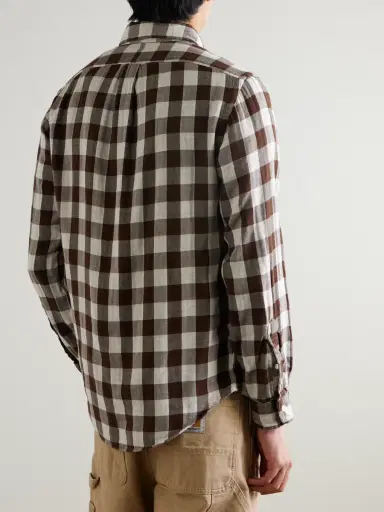Polo Ralph Lauren Button-Down Collar Logo-Embroidered Checked Cotton Shirt - Men | Thumbnail 3 Polo Ralph Lauren Button-Down Collar Logo-Embroidered Checked Cotton Shirt - Men | Thumbnail 3