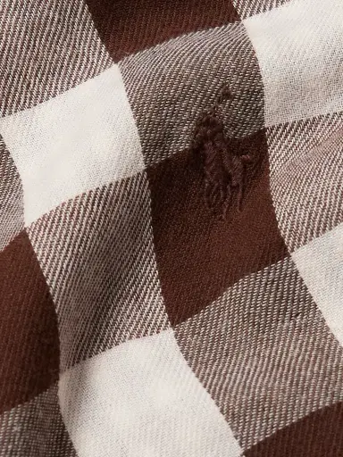 Polo Ralph Lauren Button-Down Collar Logo-Embroidered Checked Cotton Shirt - Men | Thumbnail 4 Polo Ralph Lauren Button-Down Collar Logo-Embroidered Checked Cotton Shirt - Men | Thumbnail 4