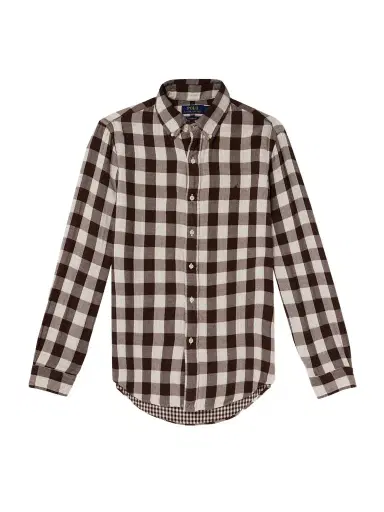 Polo Ralph Lauren Button-Down Collar Logo-Embroidered Checked Cotton Shirt - Men | Thumbnail 1 Polo Ralph Lauren Button-Down Collar Logo-Embroidered Checked Cotton Shirt - Men | Thumbnail 1