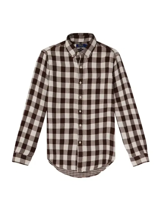 Button-Down Collar Logo-Embroidered Checked Cotton Shirt - Men