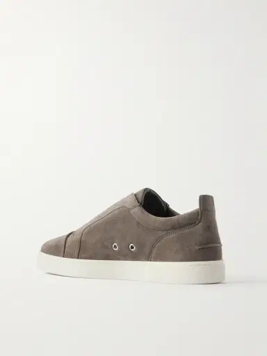 Christian Louboutin St Louis Suede Slip-On Sneakers - Men | Thumbnail 4 Christian Louboutin St Louis Suede Slip-On Sneakers - Men | Thumbnail 4