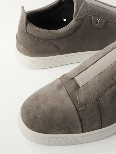Christian Louboutin St Louis Suede Slip-On Sneakers - Men | Thumbnail 5 Christian Louboutin St Louis Suede Slip-On Sneakers - Men | Thumbnail 5