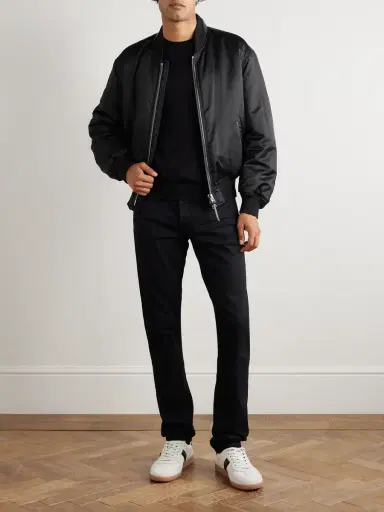 Tom Ford Silk-Satin Padded Bomber Jacket - Men | Thumbnail 2