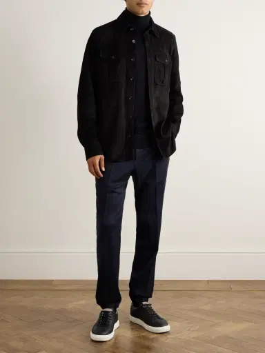 Zegna Tapered Wool Trousers - Men | Thumbnail 2 Zegna Tapered Wool Trousers - Men | Thumbnail 2