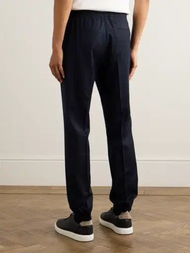 Zegna Tapered Wool Trousers - Men | Thumbnail 4 Zegna Tapered Wool Trousers - Men | Thumbnail 4