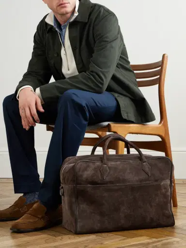 Métier Closer Two Day Suede Holdall - Men | Thumbnail 2 Métier Closer Two Day Suede Holdall - Men | Thumbnail 2