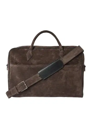 Métier Closer Two Day Suede Holdall - Men | Thumbnail 1 Métier Closer Two Day Suede Holdall - Men | Thumbnail 1
