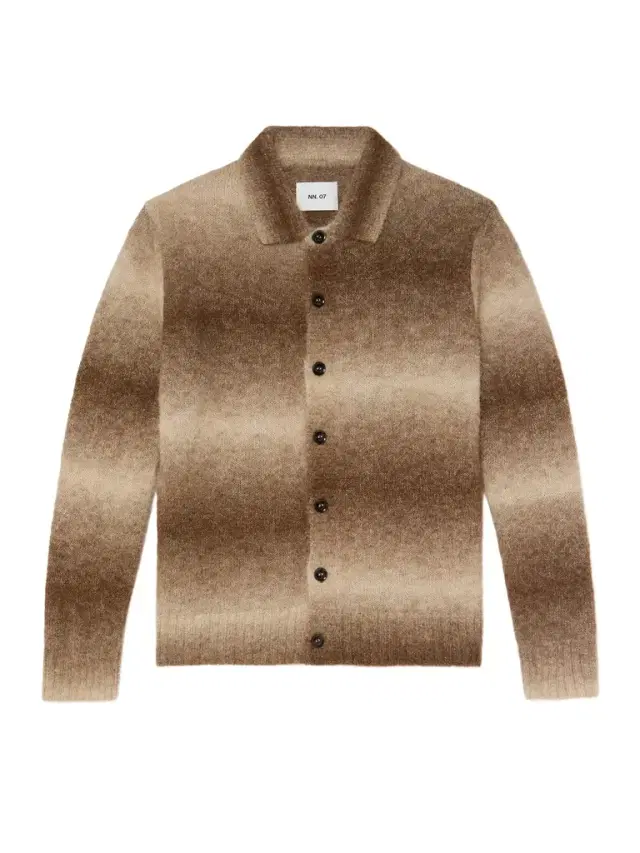 Alfie 6656 Striped Alpaca-Blend Cardigan - Men
