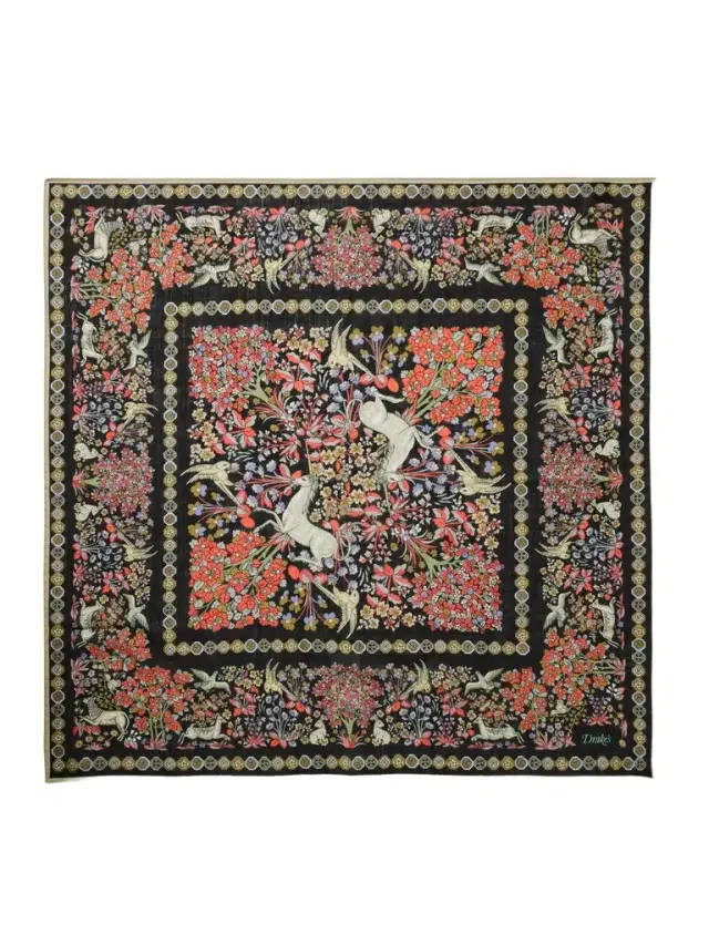 Printed Wool and Silk-Blend Scarf - Men