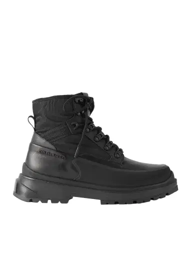 Canada Goose Keystone Rubber-Trimmed Leather and Twill Boots - Men | Thumbnail 1 Canada Goose Keystone Rubber-Trimmed Leather and Twill Boots - Men | Thumbnail 1