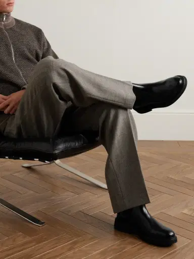 Vinny's Officer Glossed-Leather Chelsea Boots - Men | Thumbnail 2 Vinny's Officer Glossed-Leather Chelsea Boots - Men | Thumbnail 2