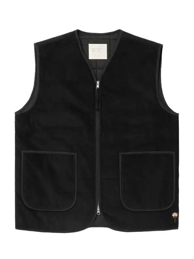 Kardo Chota Embroidered Cotton-Corduroy Gilet - Men