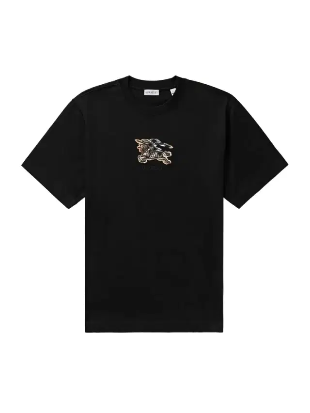 Logo-Embroidered Appliquéd Cotton-Jersey T-Shirt - Men