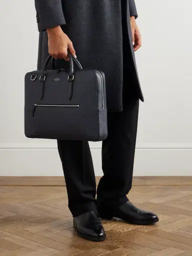 Smythson Ludlow Full-Grain Leather Briefcase - Men | Thumbnail 2 Smythson Ludlow Full-Grain Leather Briefcase - Men | Thumbnail 2