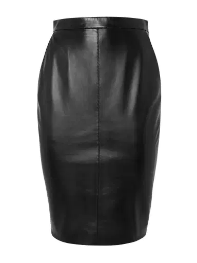 Saint Laurent Leather Skirt | Thumbnail 1 Saint Laurent Leather Skirt | Thumbnail 1