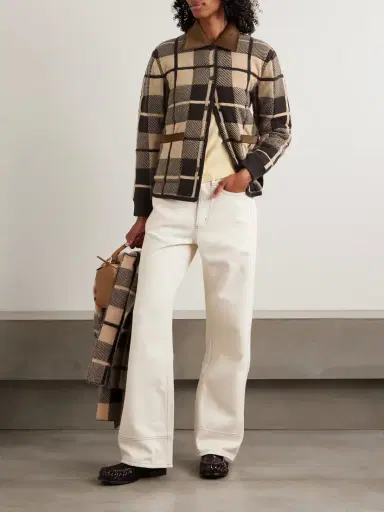 Guest In Residence Reversible Corduroy-trimmed Quilted Shell And Checked Wool And Cashmere-blend Jacket | Thumbnail 2 Guest In Residence Reversible Corduroy-trimmed Quilted Shell And Checked Wool And Cashmere-blend Jacket | Thumbnail 2