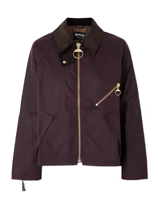 Arlene Corduroy-trimmed Waxed-cotton Jacket