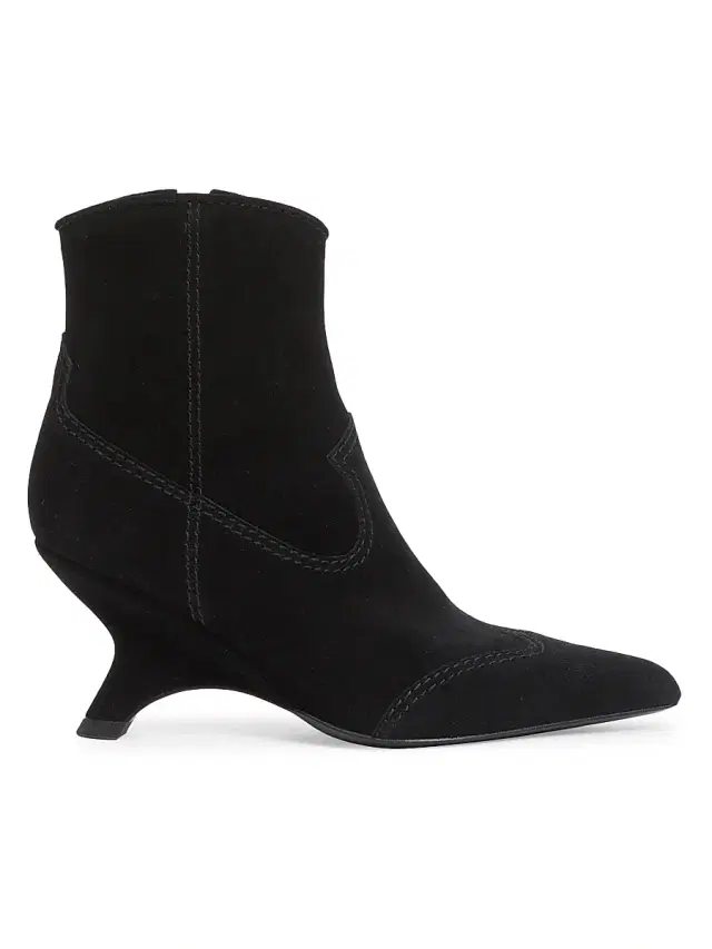 SIMKHAI Women's Shadow 7MM Suede Western Boots - Black