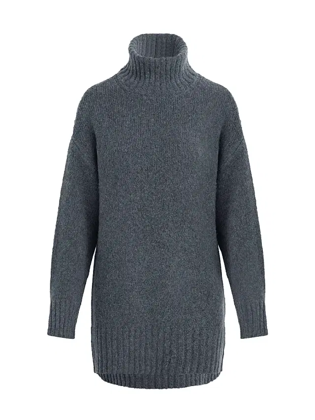 Favorite Daughter Women's The St. James Wool-Blend Turtleneck Minidress - London Fog