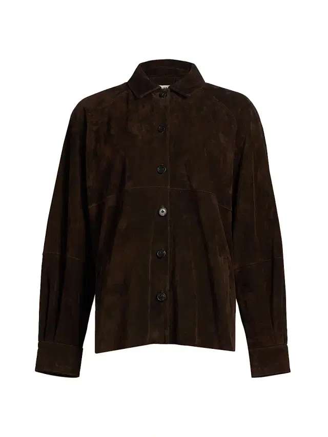 Staud Women's Josette Suede Shirt Jacket - Espresso