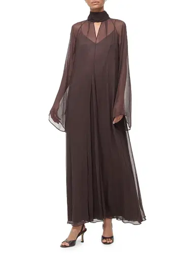 Staud Women's Esther Chiffon Maxi Dress | Thumbnail 3