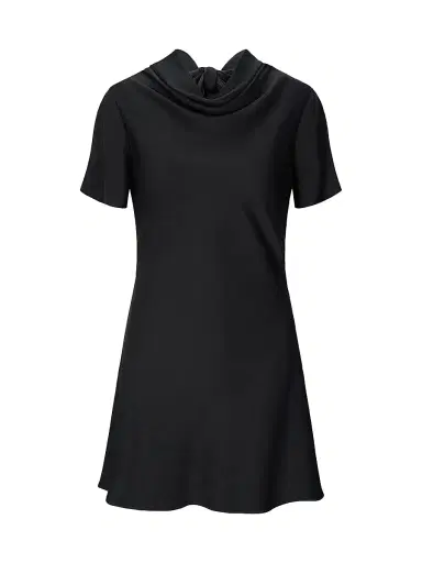 Staud Women's Iris Stretch Silk Minidress - Black - Size Small | Thumbnail 1