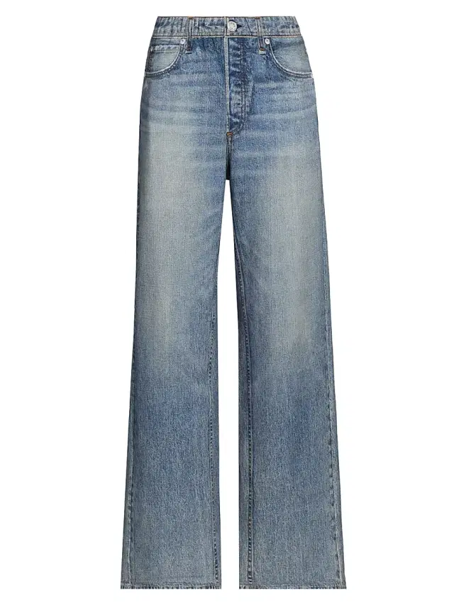 rag & bone Women's rb Miramar Terry Relaxed Wide-Leg Pants - Scarlet