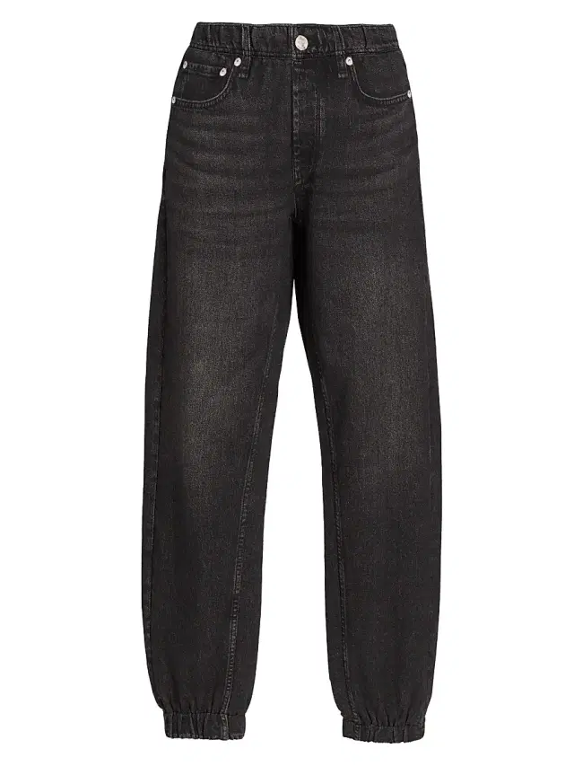 rag & bone Women's rb Miramar Lakewood Cotton Terry Jogger Pants - Faded Black