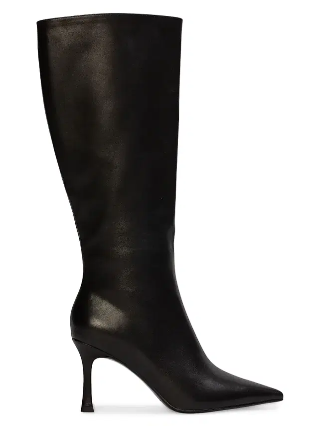 Women's Draya 80MM Knee-High Boots - Black Leather