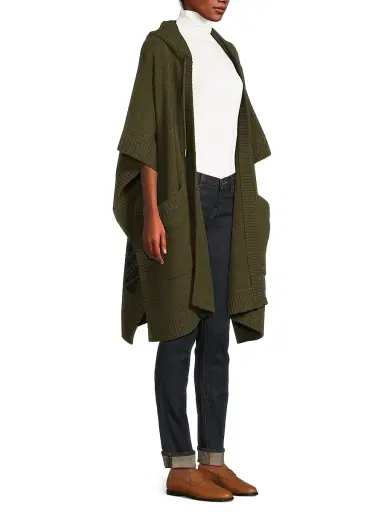 Burberry Women's St. Rosie Wool-Cashmere Cape - Shale | Thumbnail 4 Burberry Women's St. Rosie Wool-Cashmere Cape - Shale | Thumbnail 4