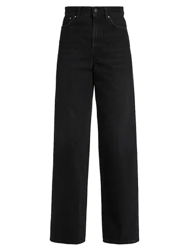 TOTEME Women's High-Rise Wide-Leg Jeans - Faded Black - Size 30 | Thumbnail 1 TOTEME Women's High-Rise Wide-Leg Jeans - Faded Black - Size 30 | Thumbnail 1