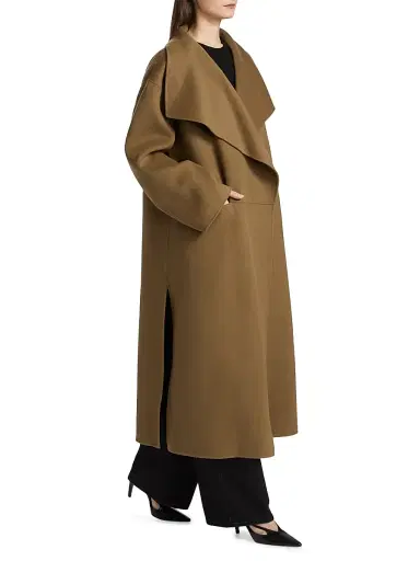 TOTEME Women's Signature Wool-Cashmere Coat - Hazel - Size XL | Thumbnail 2
