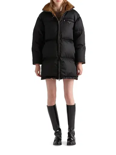 Prada Women's Re-Nylon Down Jacket - Black - Size 8 | Thumbnail 6 Prada Women's Re-Nylon Down Jacket - Black - Size 8 | Thumbnail 6