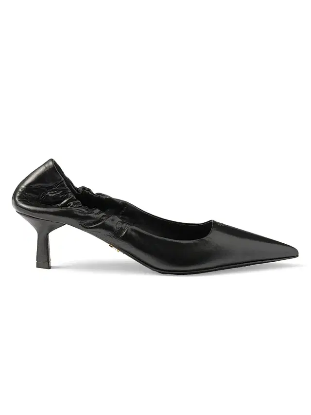 Women's Leather Pumps - Black