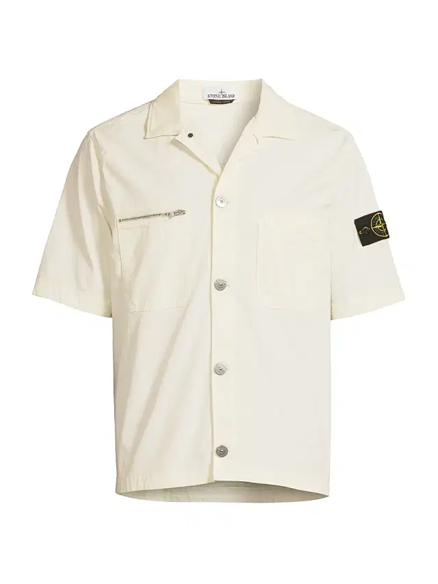 Stone Island Men's Stretch-Cotton Pocket Shirt -