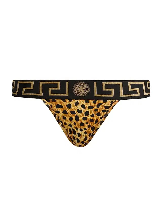 Women's Topeka Cheetah-Print Stretch-Jersey Thong - Size XL Women's Topeka Cheetah-Print Stretch-Jersey Thong - Size XL