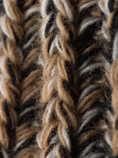Prada Women's Mélange Knit Beanie - Brown | Thumbnail 4
