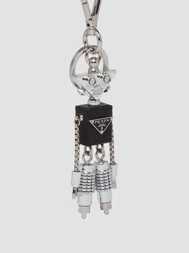 Prada Women's Robot Saffiano Leather Bag Charm - Multicolored | Thumbnail 3