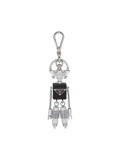 Prada Women's Robot Saffiano Leather Bag Charm - Multicolored | Thumbnail 1