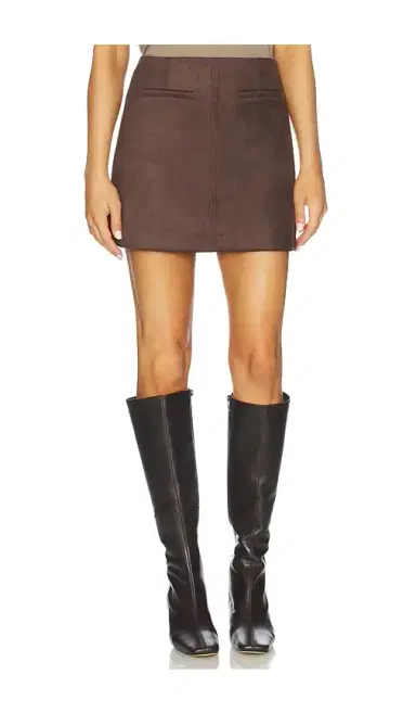 Elodie the Label Elodie Mina Faux Suede Mini Skirt | Thumbnail 1 Elodie the Label Elodie Mina Faux Suede Mini Skirt | Thumbnail 1