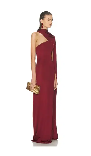 Helsa The Muse Cape Jersey Dress | Thumbnail 2