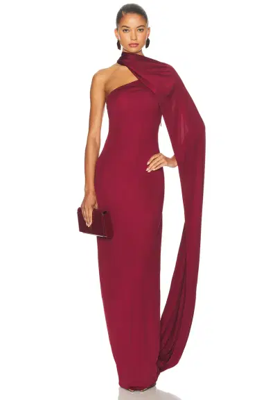 Helsa The Muse Cape Jersey Dress | Thumbnail 3