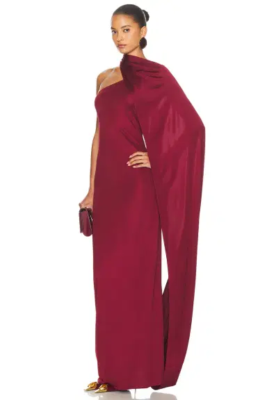 Helsa The Muse Cape Jersey Dress | Thumbnail 5
