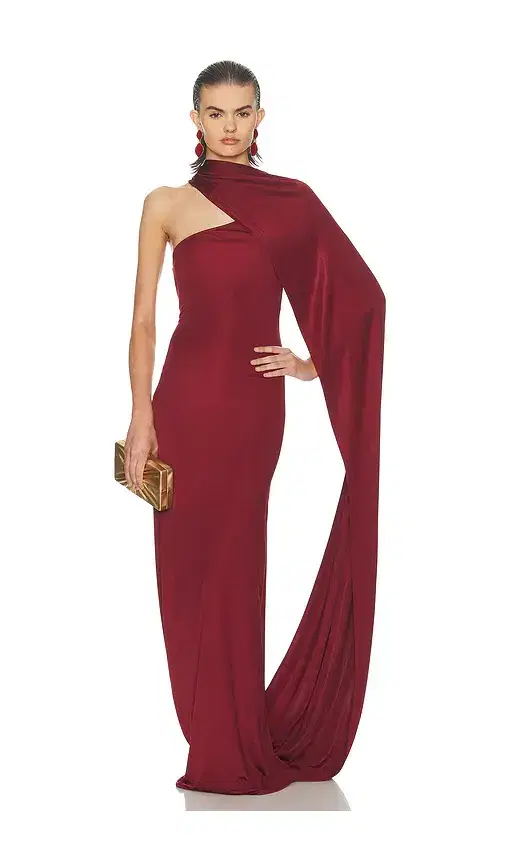 Helsa The Muse Cape Jersey Dress