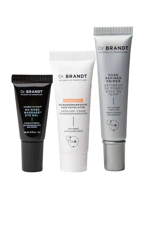 dr. brandt skincare 3-step Buff, Smooth, And Prime Set